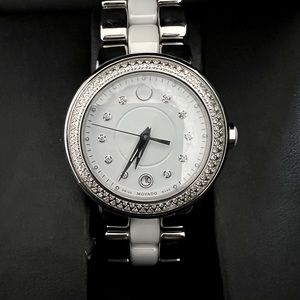 MOVADO Cerena in silver and white